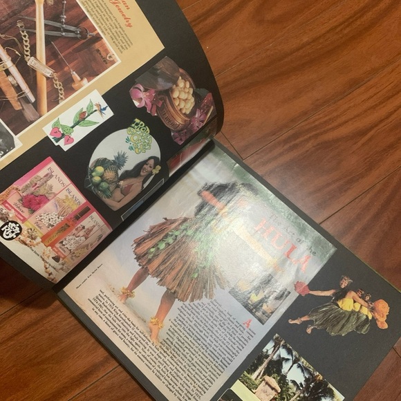 Vintage 1960 Herald Green Photo Album Scrapbook 12.5x 8.75  Hawaii Filled - Picture 3 of 5